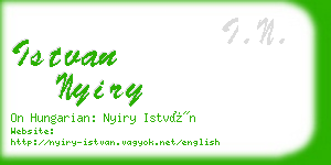 istvan nyiry business card